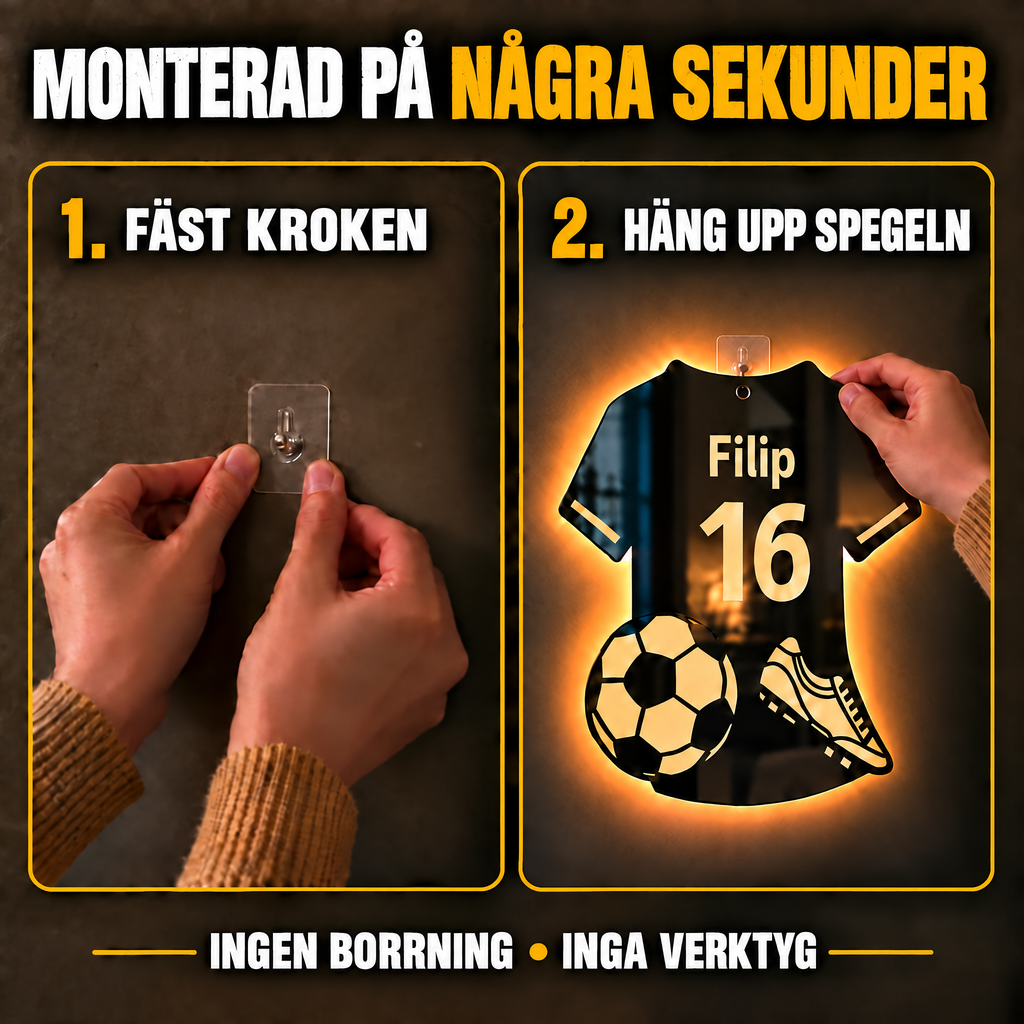 Monterad på några sekunder